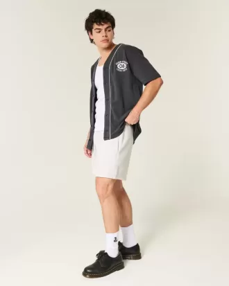 Mid-Thigh Loose Fleece Shorts