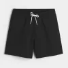 Mid-Thigh Seersucker Volley Swim Trunks