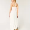 Mixed Fabric Crochet-Style Maxi Dress Mixed Fabric Crochet-Style Maxi Dress
