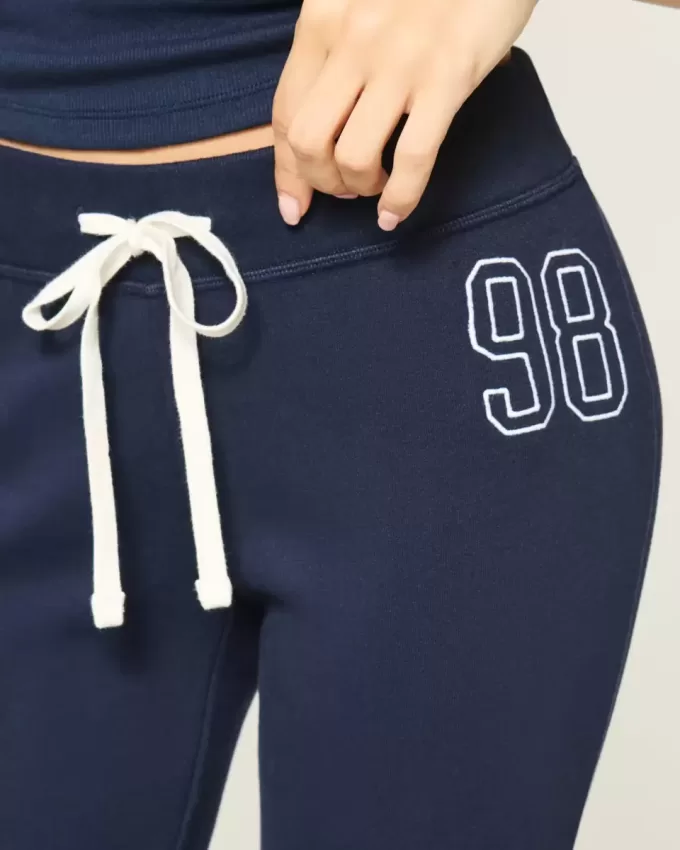 Number Graphic Bootcut Sweatpants