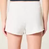 Number Graphic Mini Fleece Shorts