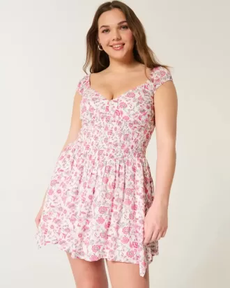 Off-the-Shoulder Asymmetrical Hem Mini Dress