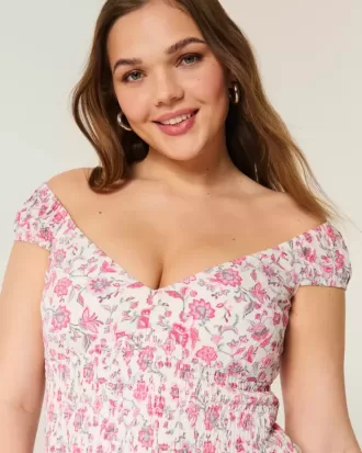 Off-the-Shoulder Asymmetrical Hem Mini Dress