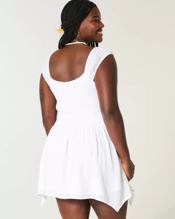 Off-the-Shoulder Asymmetrical Hem Mini Dress Off-the-Shoulder Asymmetrical Hem Mini Dress