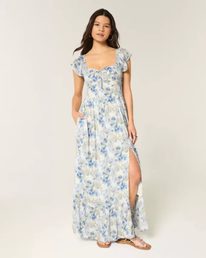 On/Off-the-Shoulder Maxi Dress On/Off-the-Shoulder Maxi Dress