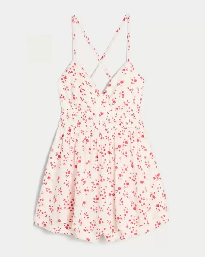 Open-Back Babydoll Romper