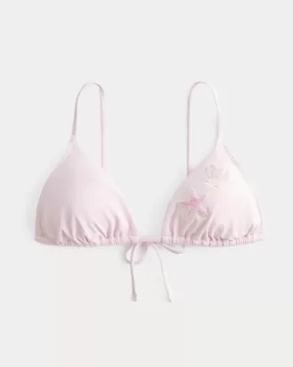 Over-the-Shoulder Beaded Triangle Bikini Top