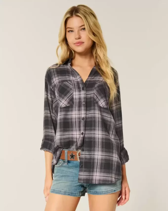Oversized Flannel Shirt