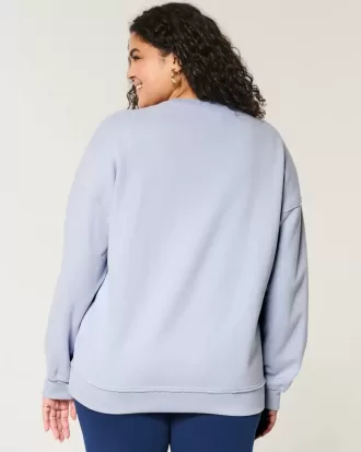 Oversized Gameday Graphic Notch-Neck Sweatshirt
