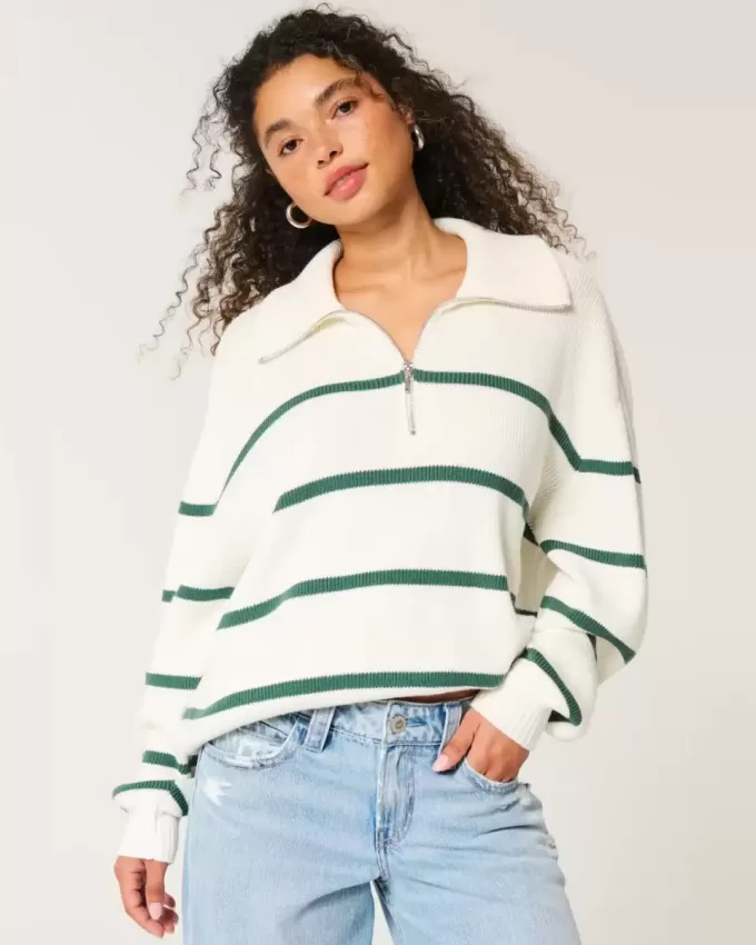 Oversized Half-Zip Sweater Oversized Half-Zip Sweater