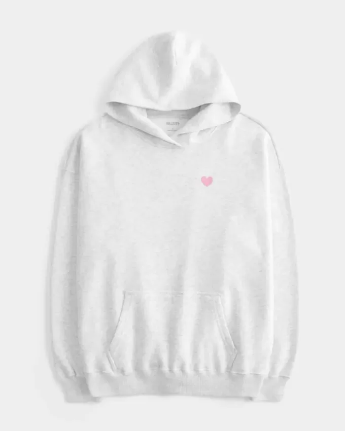 Oversized I Heart LA Graphic Hoodie
