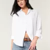 Oversized Linen-Blend Shirt