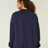Oversized Mock-Neck Sweatshirt Oversized Mock-Neck Sweatshirt