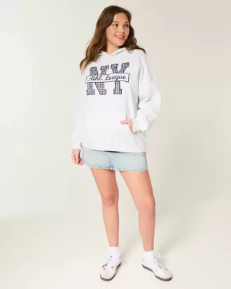 Oversized NY Graphic Hoodie