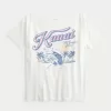 Oversized Off-the-Shoulder Kauai Graphic Tee