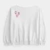 Oversized Off-the-Shoulder Lunar New Year Graphic Sweatshirt Oversized Off-the-Shoulder Lunar New Year Graphic Sweatshirt