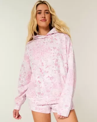 Oversized Pattern Hoodie