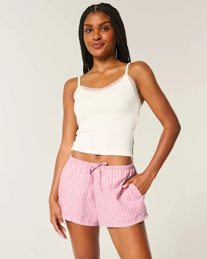 Oxford Cotton Tie Shorts Oxford Cotton Tie Shorts