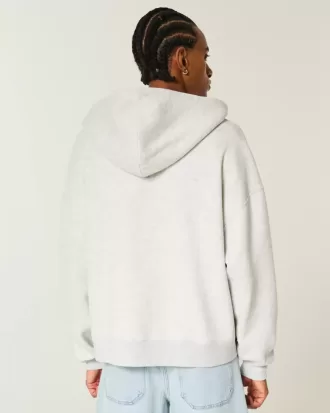 Rectangle Fit Zip-Up Hoodie