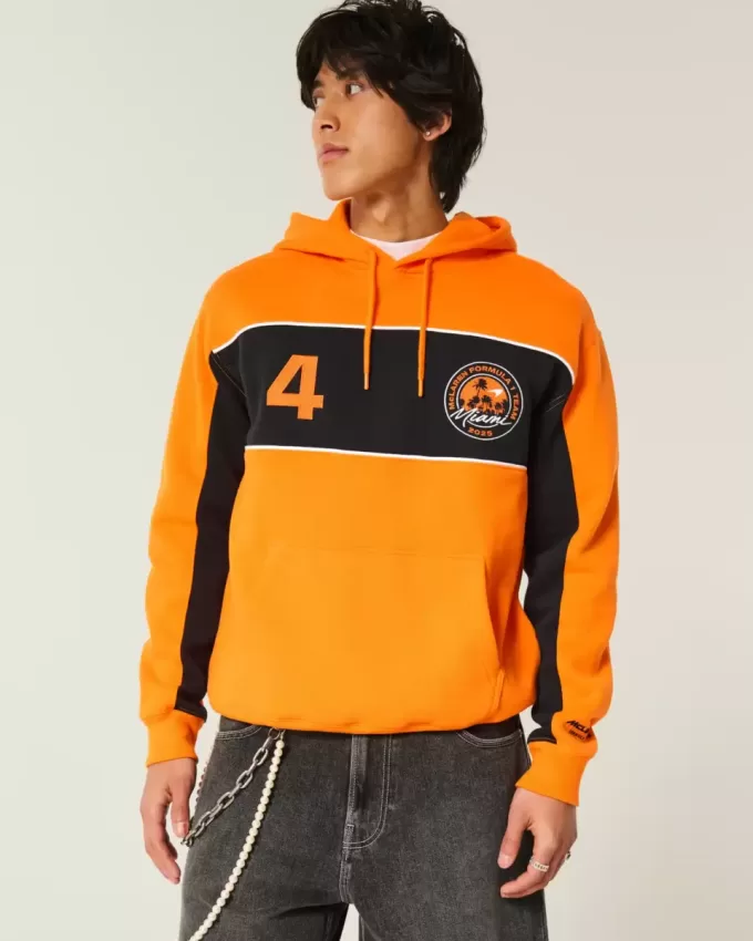 Relaxed McLaren Graphic Hoodie