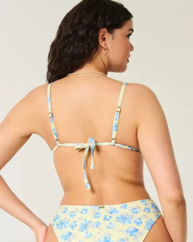 Ruffle Edge Triangle Bikini Top