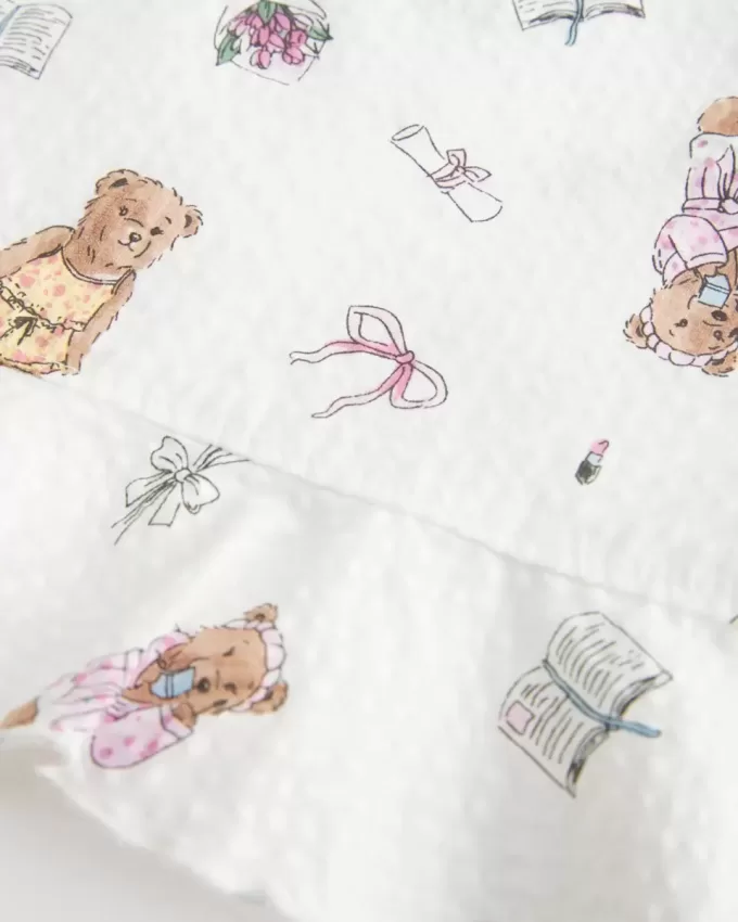 Ruffle Seersucker Sleep Tank