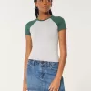 Seamless Fabric Longline Crew Baby Tee