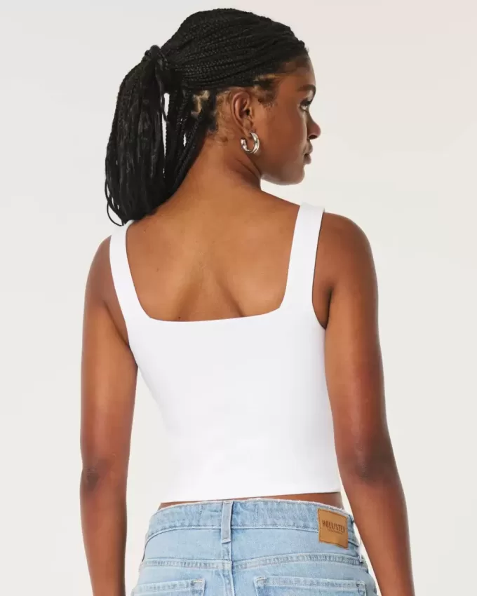 Seamless Fabric Square-Neck Tank Seamless Fabric Square-Neck Tank