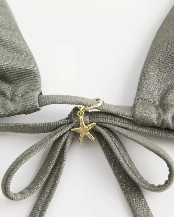 Shimmer Multi-Way Triangle Bikini Top