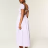 Short-Sleeve Open-Back Maxi Dress Short-Sleeve Open-Back Maxi Dress