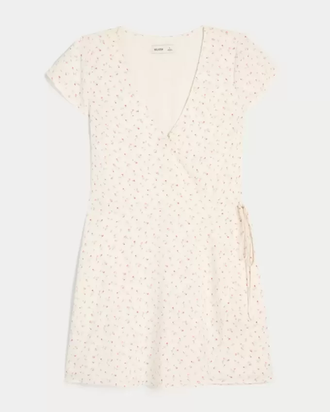 Short-Sleeve Wrap Dress Short-Sleeve Wrap Dress