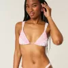 Smocked Over-the-Shoulder Triangle Bikini Top