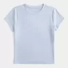 Soft Stretch Seamless Fabric Crew Baby Tee