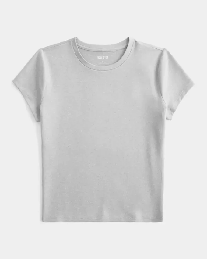Soft Stretch Seamless Fabric Longline Baby Tee