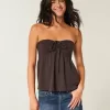 Strapless Cinched Babydoll Top