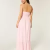Strapless Crochet-Style Mix Maxi Dress Strapless Crochet-Style Mix Maxi Dress