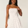 Strapless Smocked Bodice Mini Dress Strapless Smocked Bodice Mini Dress