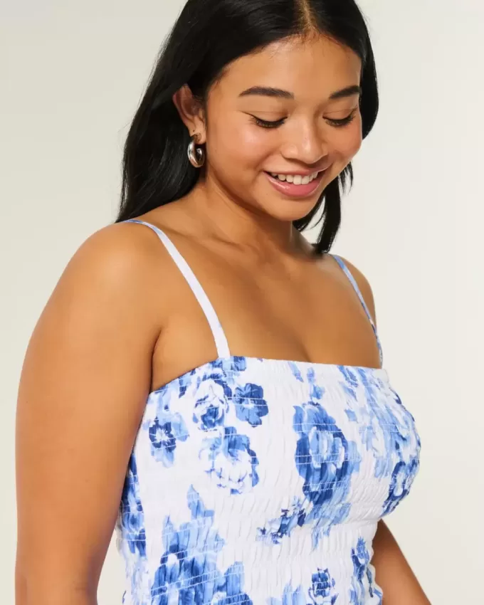 Strapless Smocked Bodice Mini Dress Strapless Smocked Bodice Mini Dress