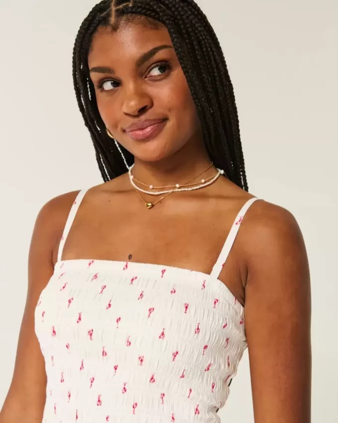 Strapless Smocked Bodice Mini Dress Strapless Smocked Bodice Mini Dress