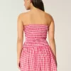 Strapless Smocked Bodice Mini Dress Strapless Smocked Bodice Mini Dress