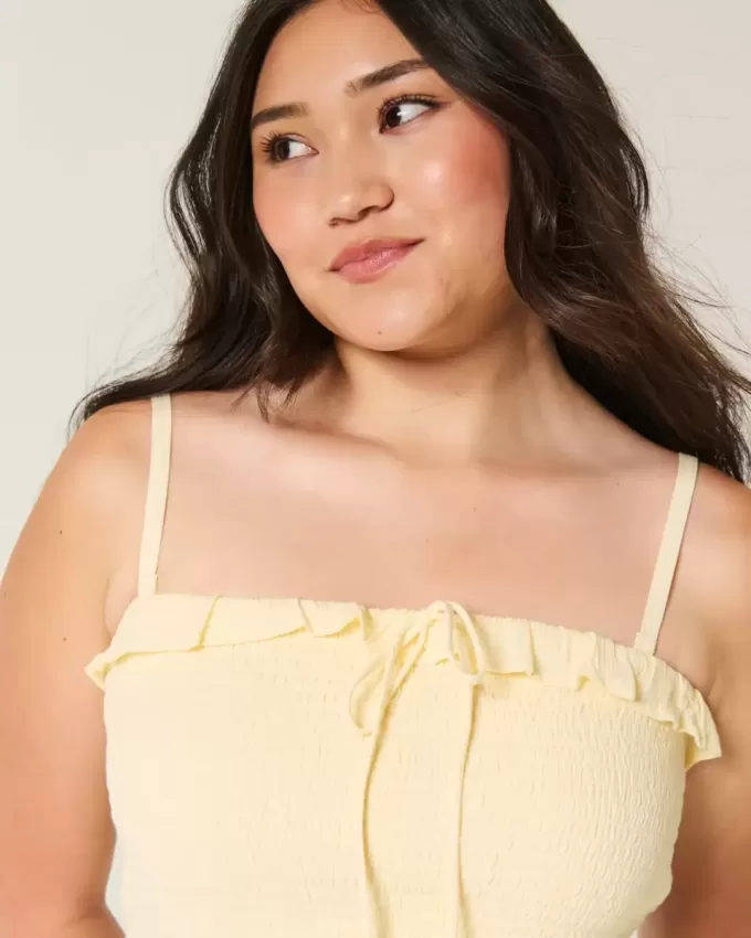 Strapless Smocked Maxi Dress