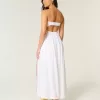 Strapless Twist Bust Maxi Dress