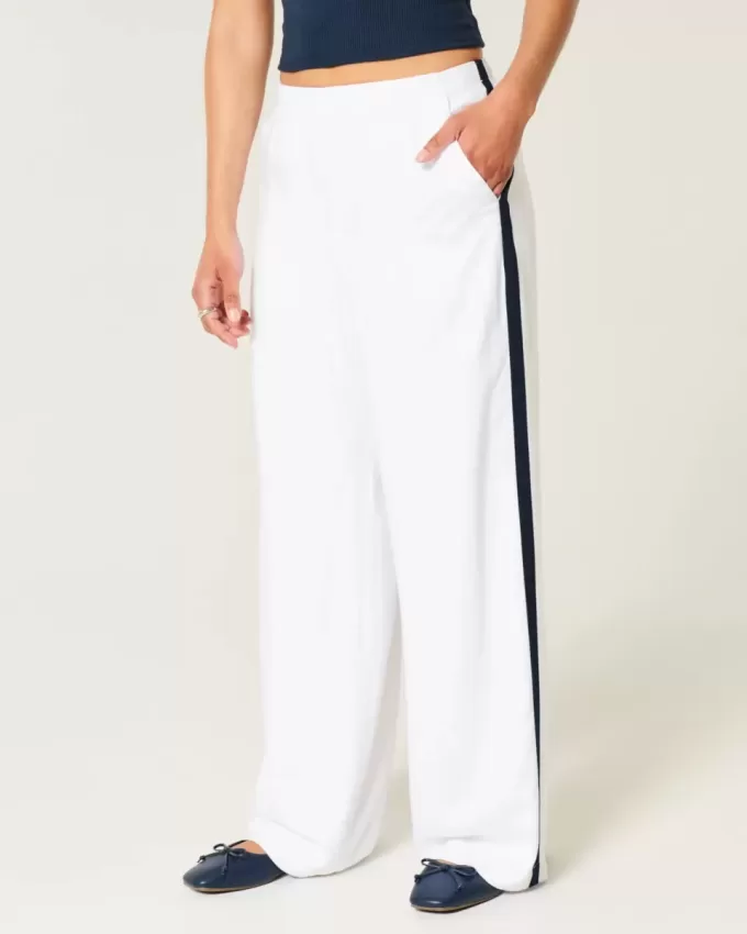 Striped Baggy Pull-On Pants Striped Baggy Pull-On Pants