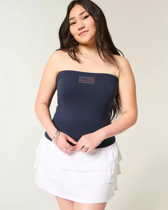 Taylor Shine Graphic Tube Top