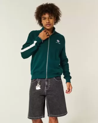 Tiger Graphic Baggy Denim Shorts