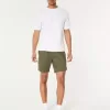 Twill Pull-On Shorts 7″